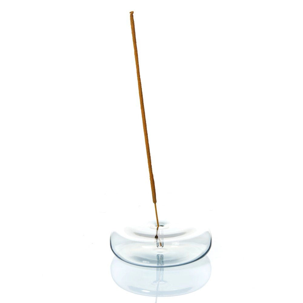 Maegan Dimple Hand Blown Glass Incense Stick Holder