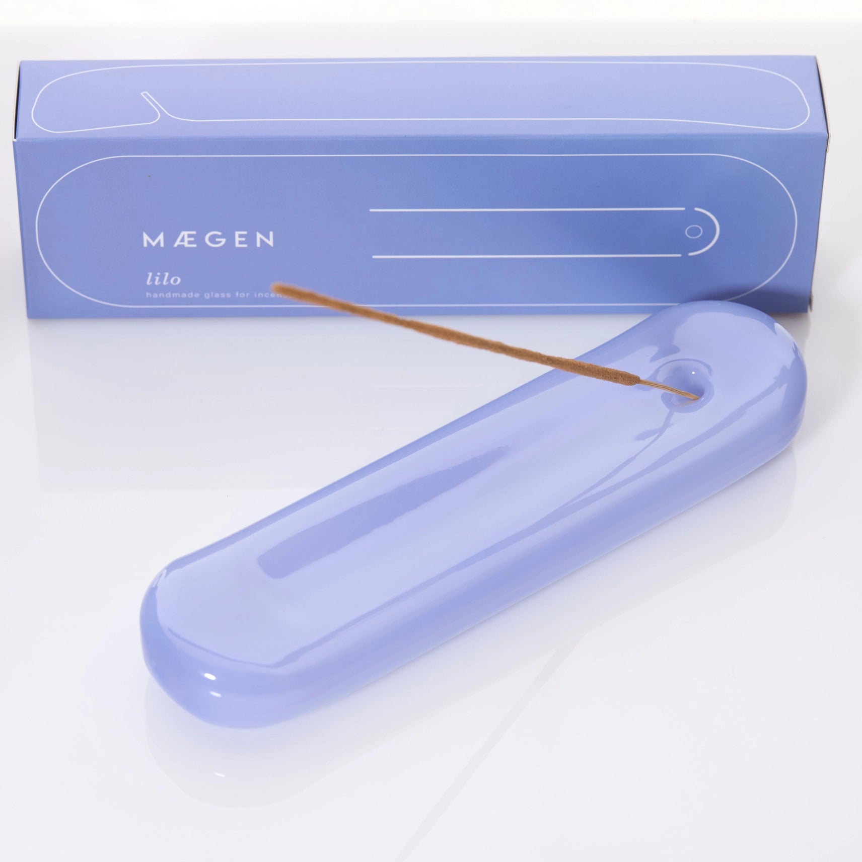 Maegan Lilo Hand Blown Glass Incense Stick Holder in Various Colours