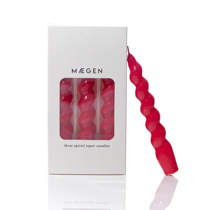 MAEGEN Spiral Taper Candle Pack of 3 - Lifestory