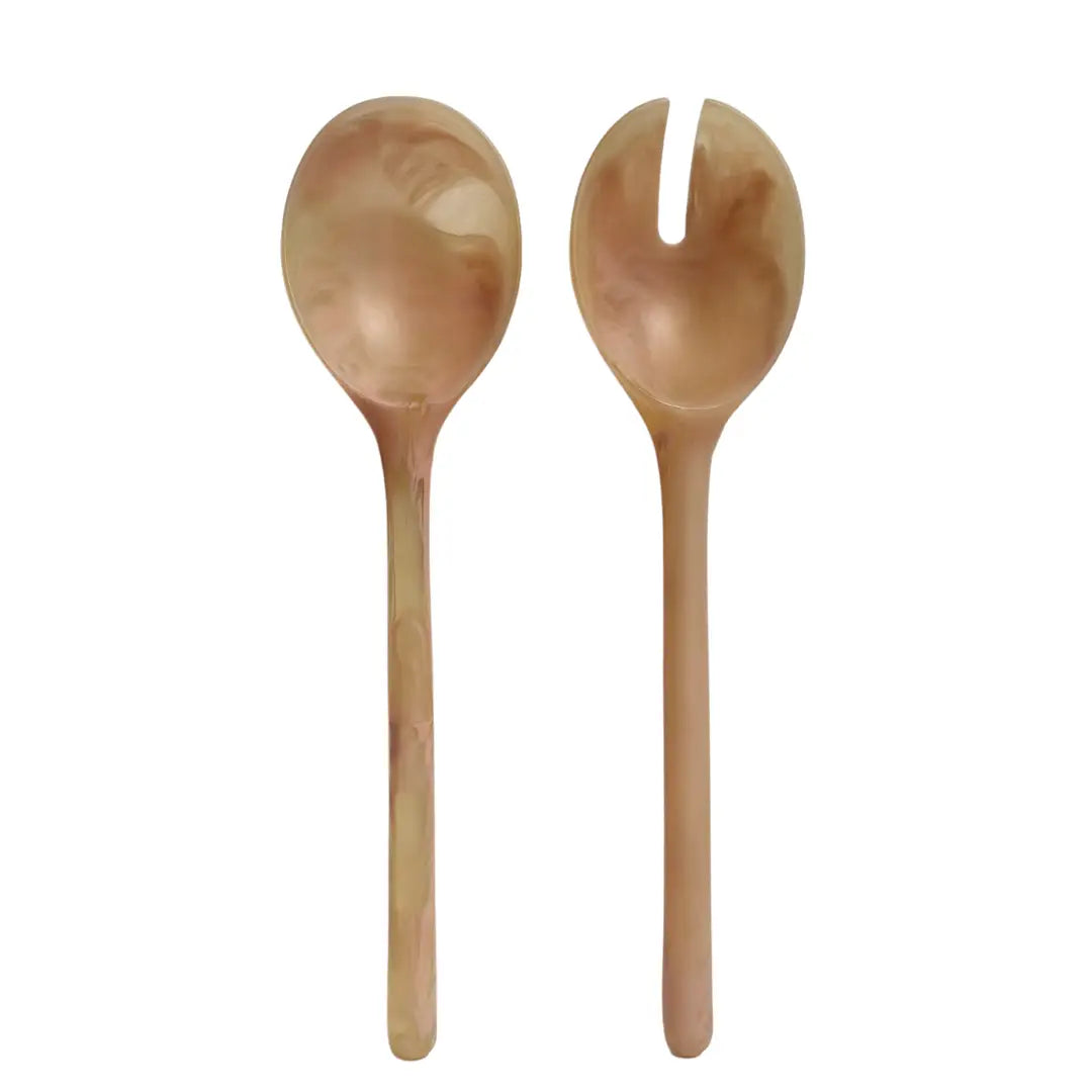 MAEGEN Salad Servers Set in Various Resin Colours