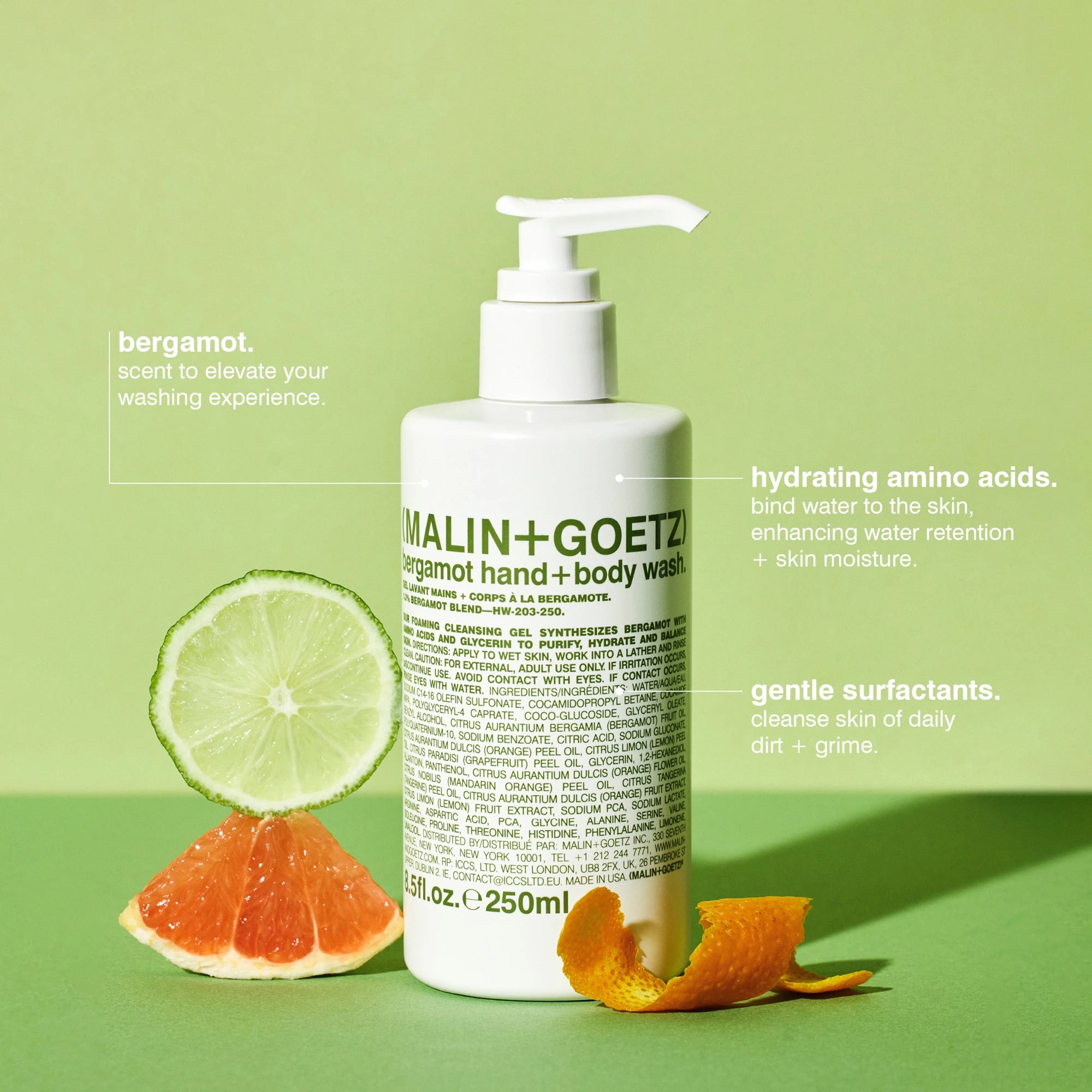 Bergamot Hand & Body Wash | Foaming Gel | by Malin+Goetz - Lifestory