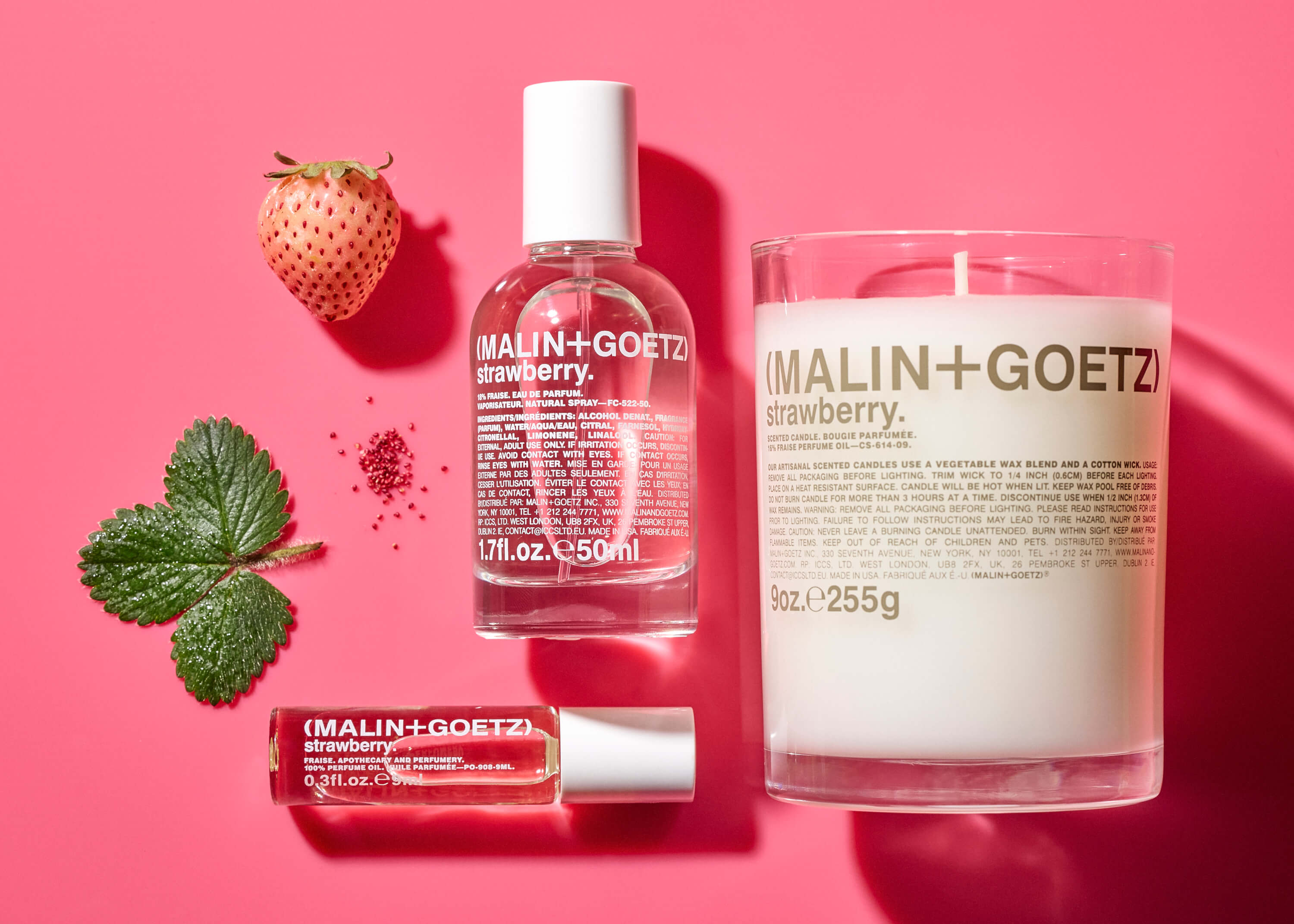 Strawberry Candle | 60 Hour Burn Time | by Malin+Goetz - Lifestory