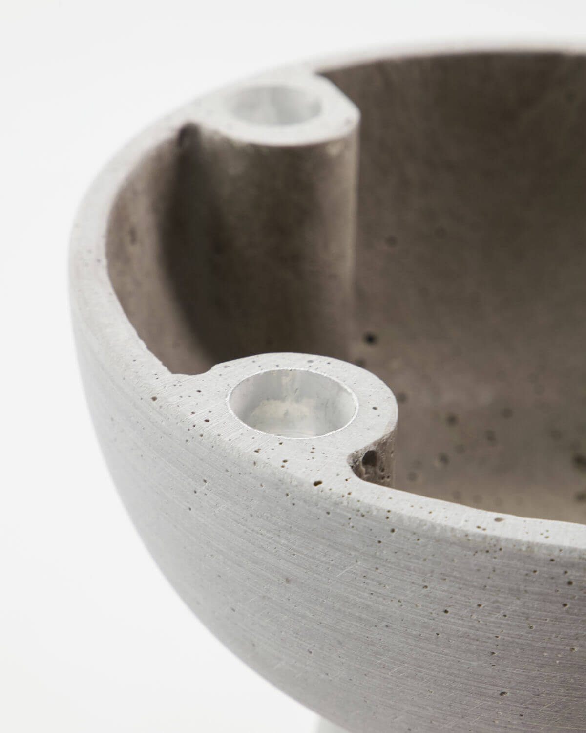 Marb Candle Holder Bowl | Grey | Polystone | by House Doctor - Lifestory