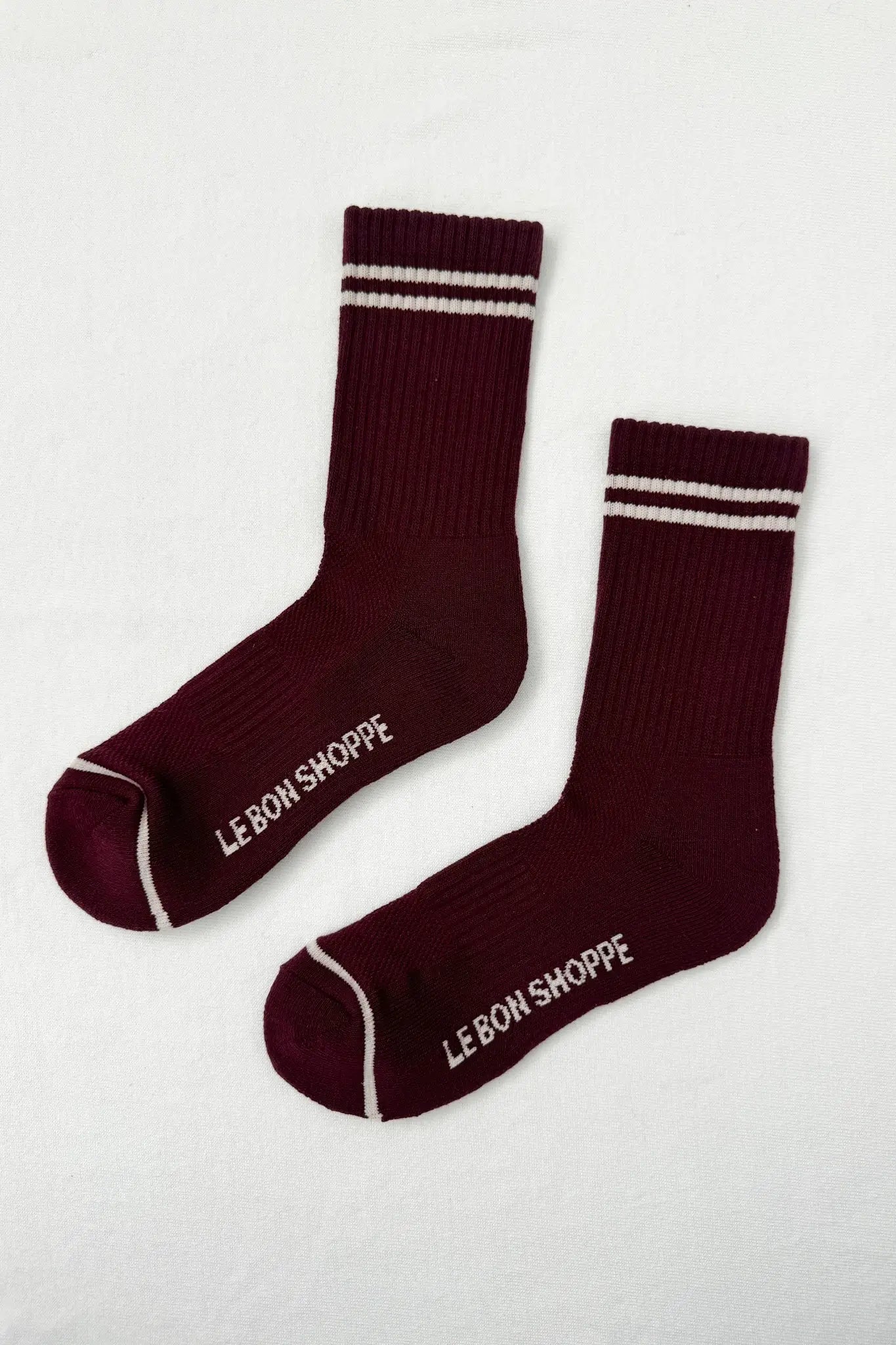 Boyfriend Socks | Maroon | by Le Bon Shoppe - Lifestory