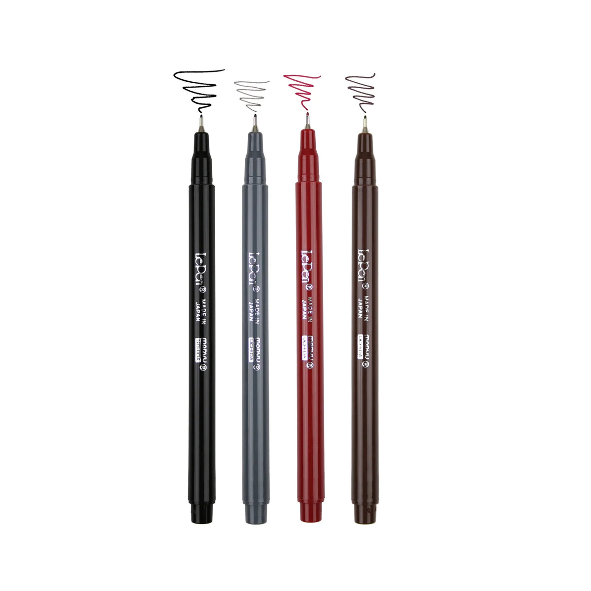 Le Pen 4 Piece Felt Pen Set - Superfine Nib | Various Mixes