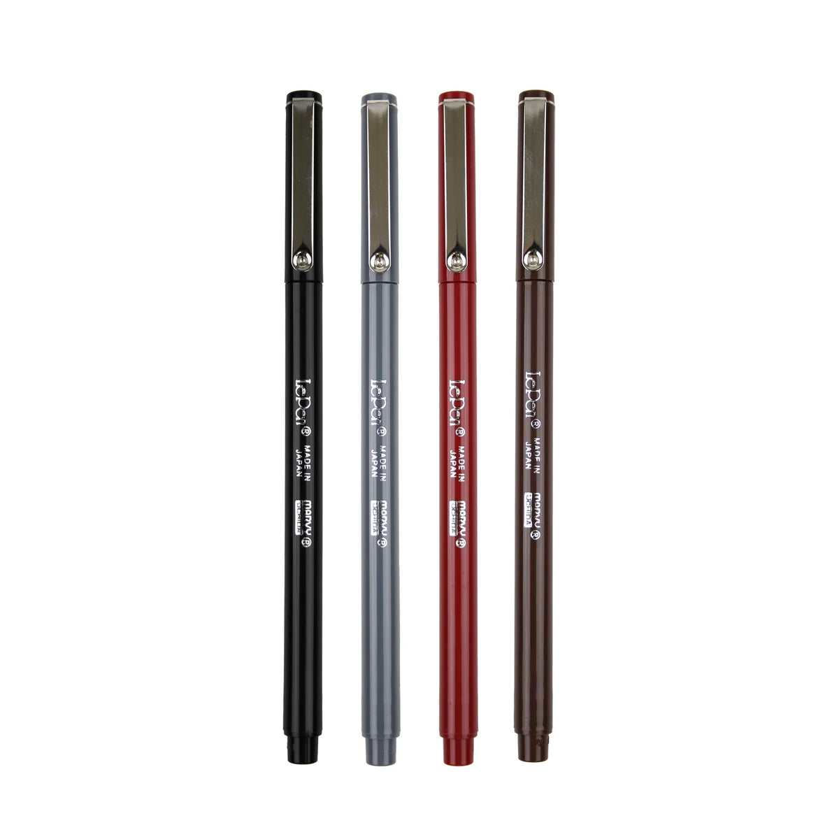 Le Pen 4 Piece Felt Pen Set - Superfine Nib | Various Mixes