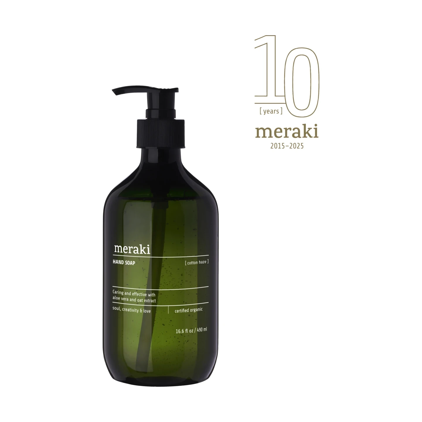 Meraki 'Cotton Haze' Hand Soap - 490ml Pump Bottle - Lifestory