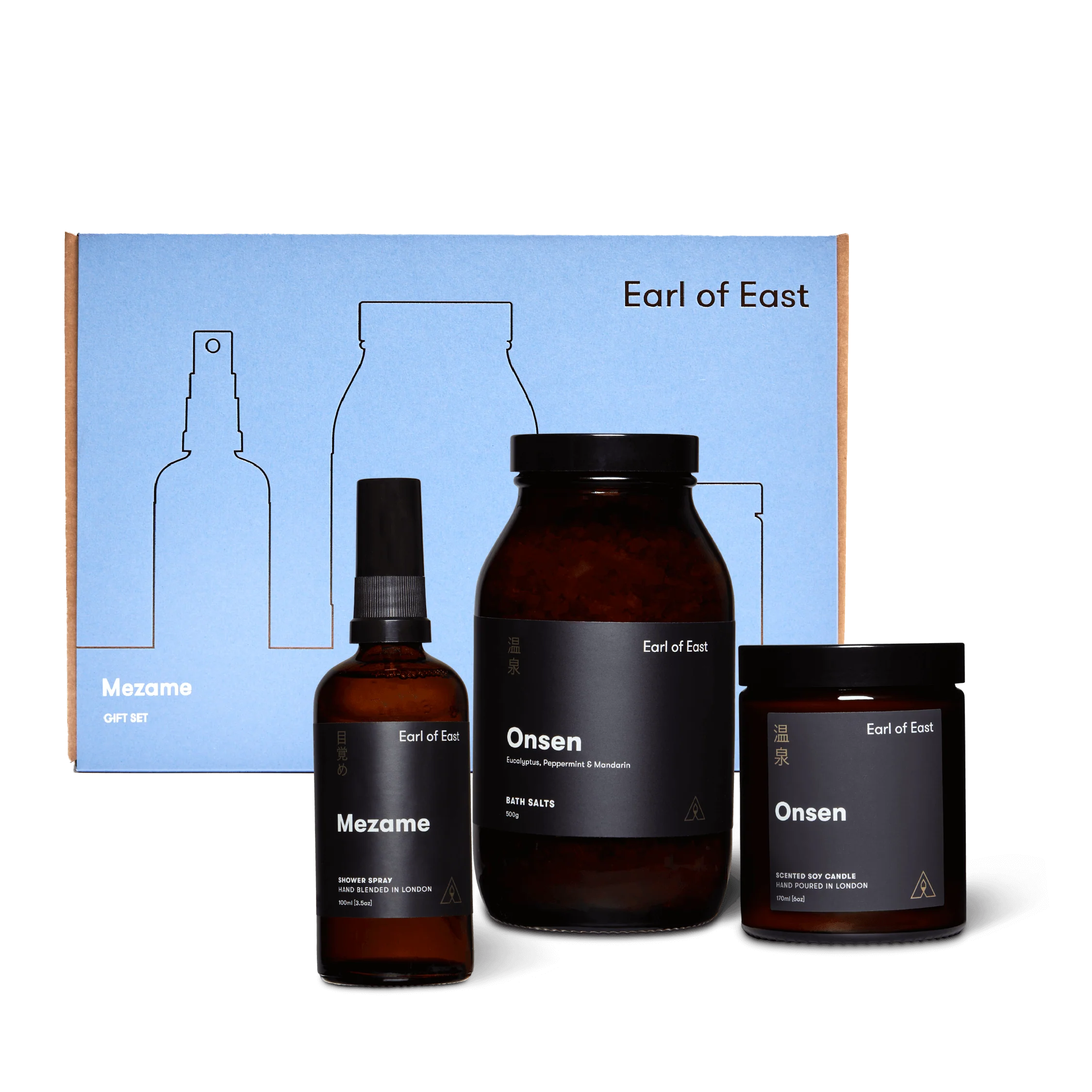 Awakening Gift Set - Mezame | Candle, Shower Spray, Bath Salts | by Earl of East - Lifestory - Earl of East