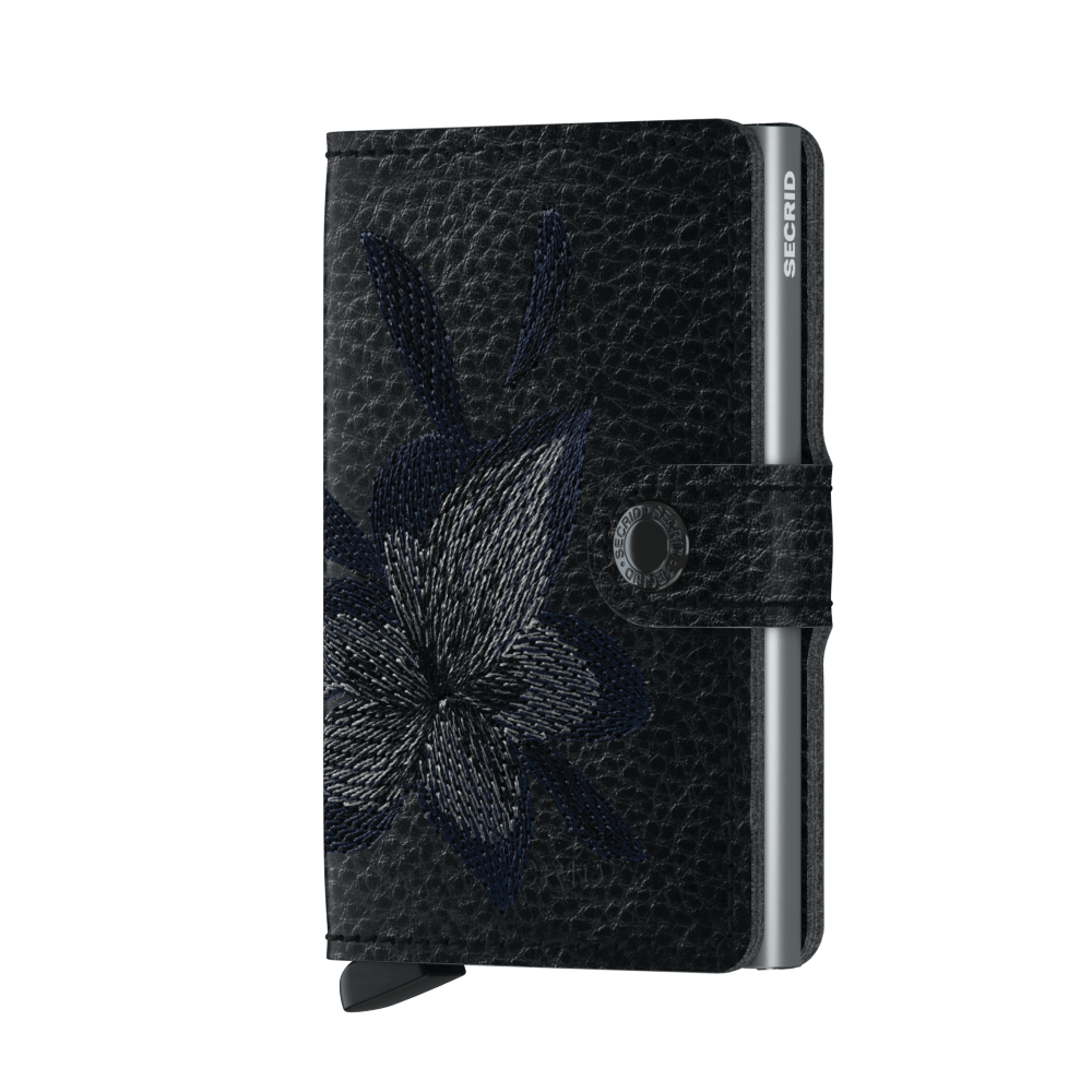 Miniwallet | Stitched Magnolia Black Leather | by Secrid Wallets - Lifestory - Secrid Wallets