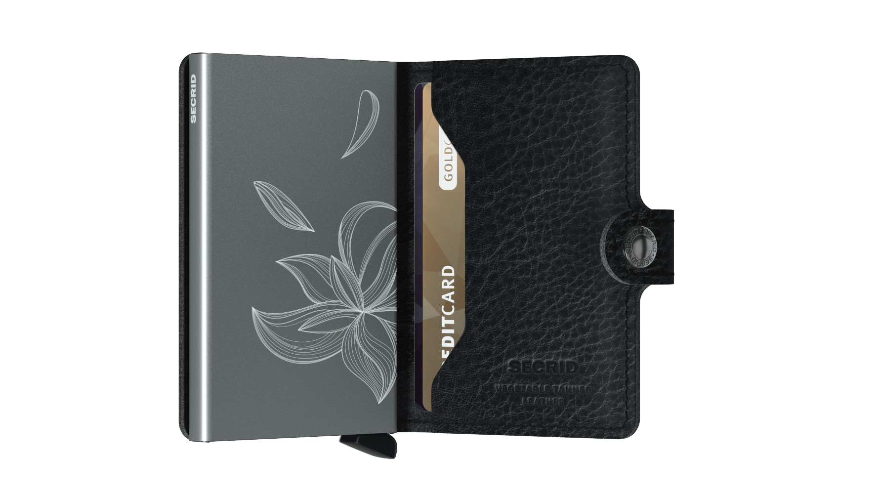 Miniwallet | Stitched Magnolia Black Leather | by Secrid Wallets - Lifestory - Secrid Wallets