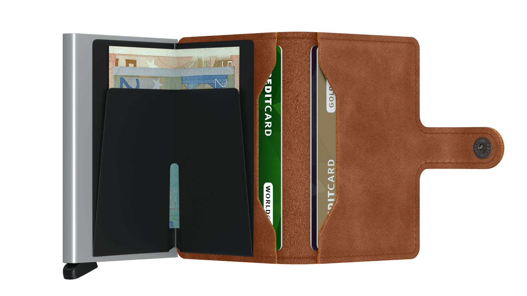 Miniwallet | Vintage Cognac-Silver | by Secrid Wallets - Lifestory