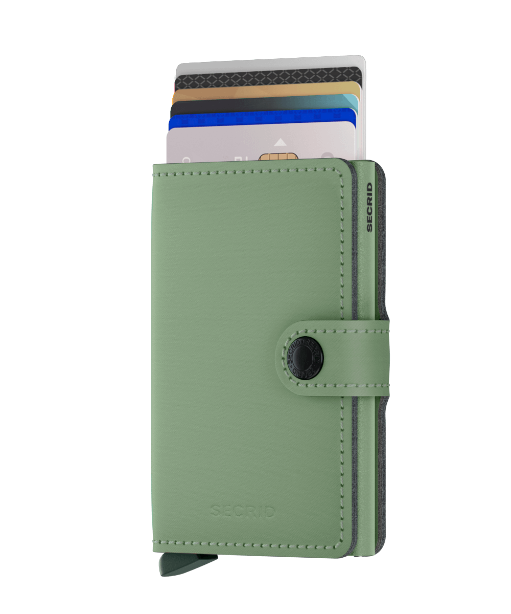 Miniwallet | Yard Powder Pistachio | by Secrid Wallets - Lifestory