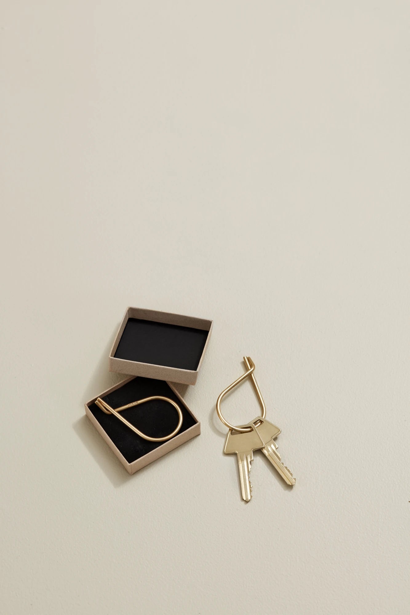 Moebe Key Ring in Brass Or Steel - Lifestory