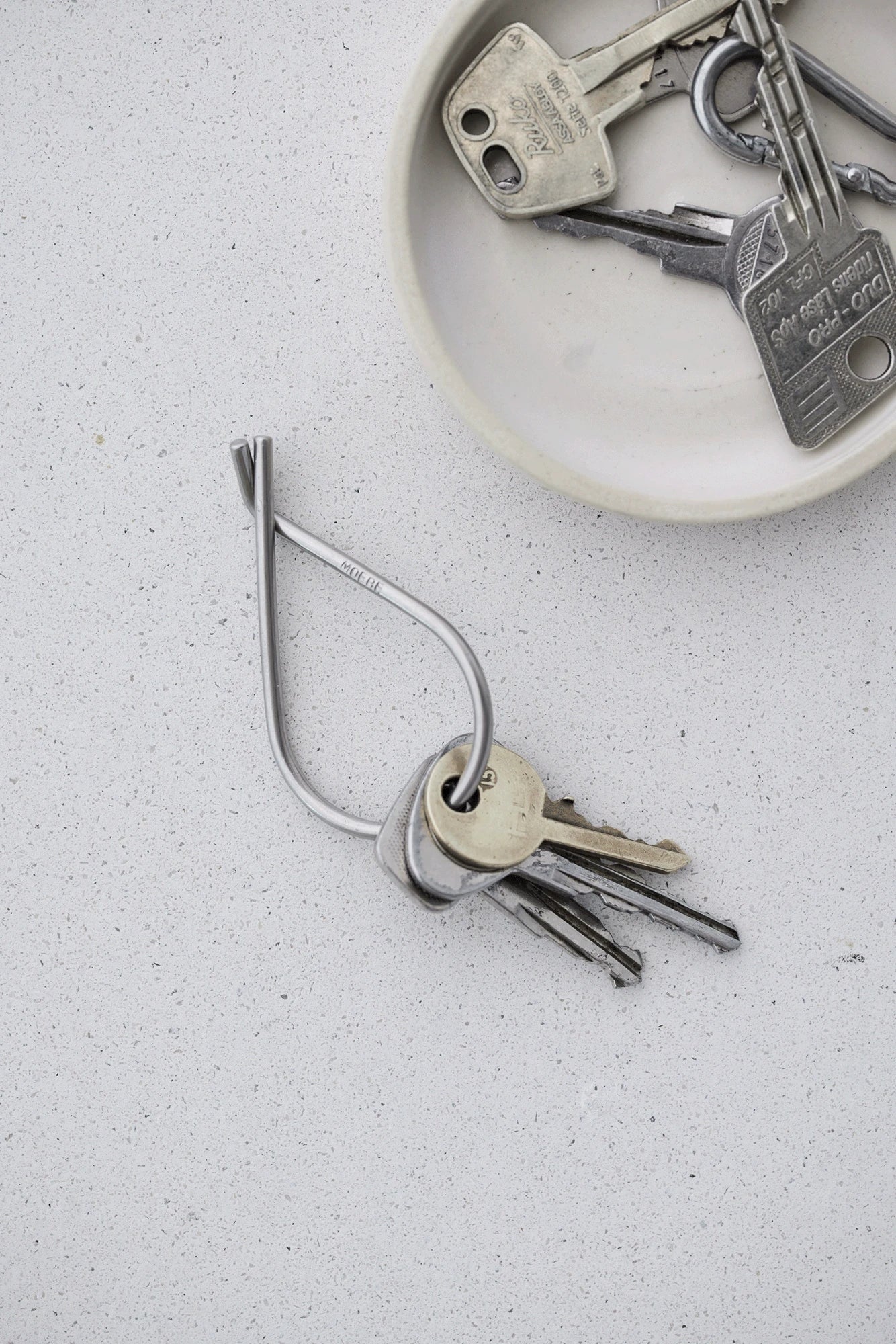 Moebe Key Ring in Brass Or Steel - Lifestory