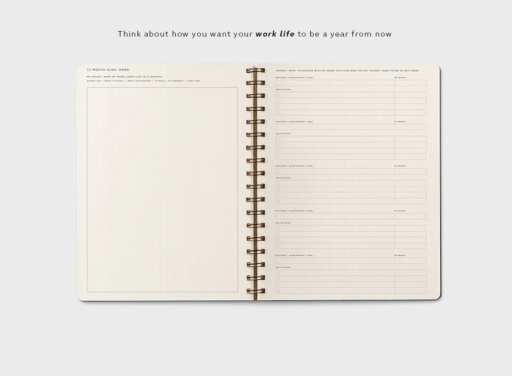 Moxon B5 Form Lined Wire-Bound Daily Planner