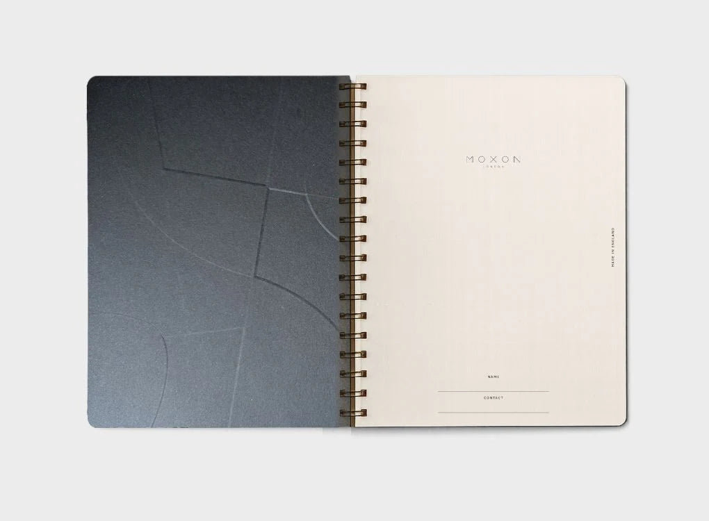 Moxon B5 Form Lined Wire-Bound Notebook