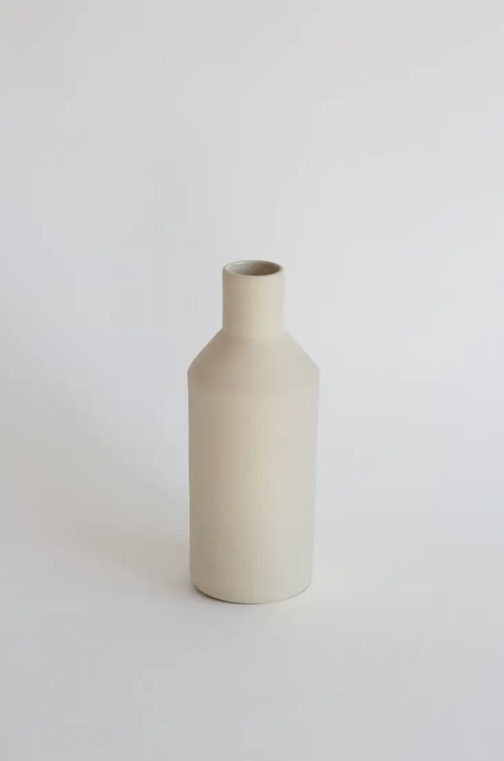 Natural Vase - Large | Cream | Handmade Earthenware | by O Cactuu - Lifestory - O Cactuu