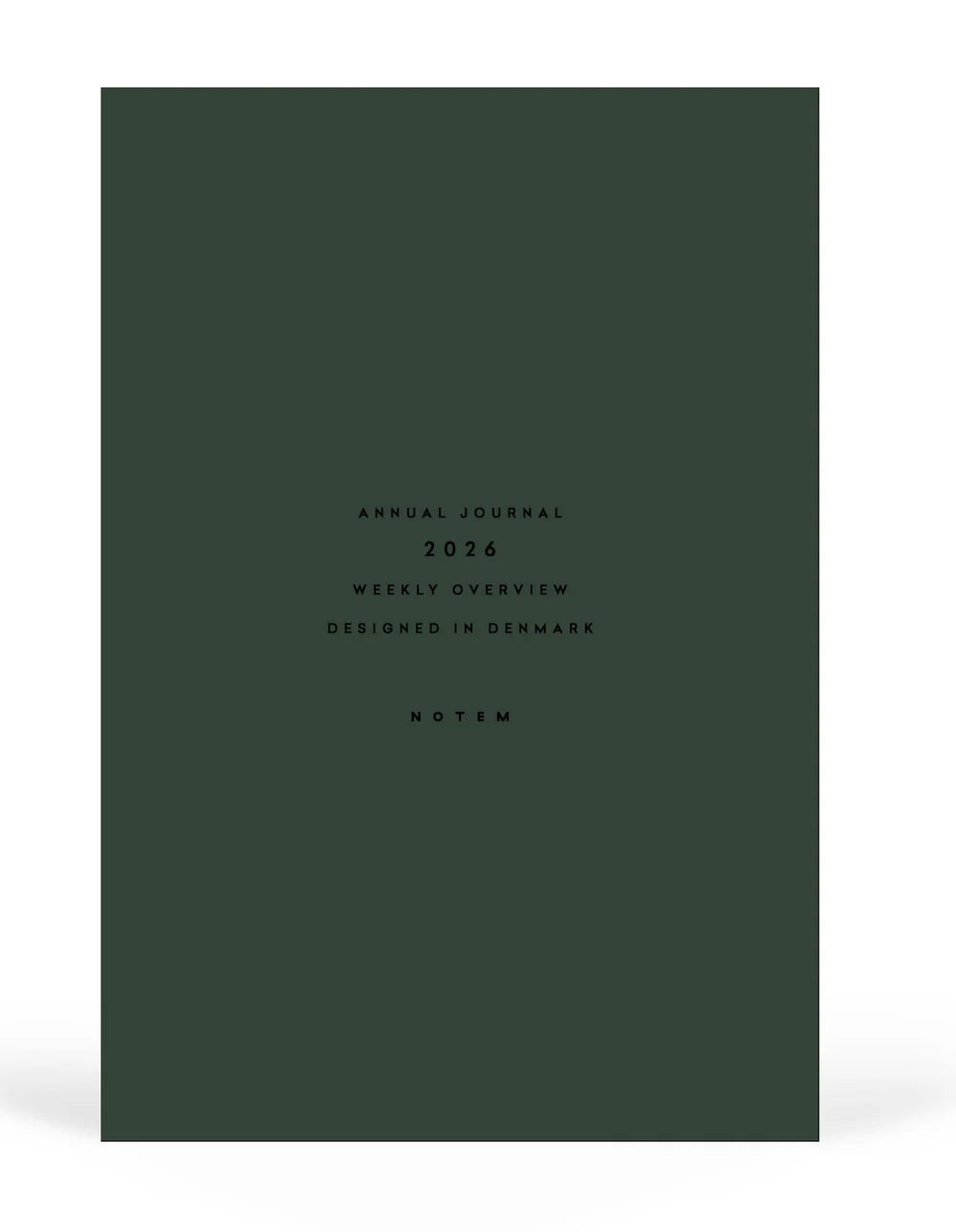 Notem Studio ALVA A5 Annual Journal 2026 - 3 Colours Available - Lifestory