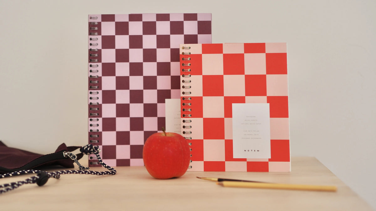 Notem Studio NELA Large Wirebound Notebook - Soft Cover + Blank & Ruled Pages