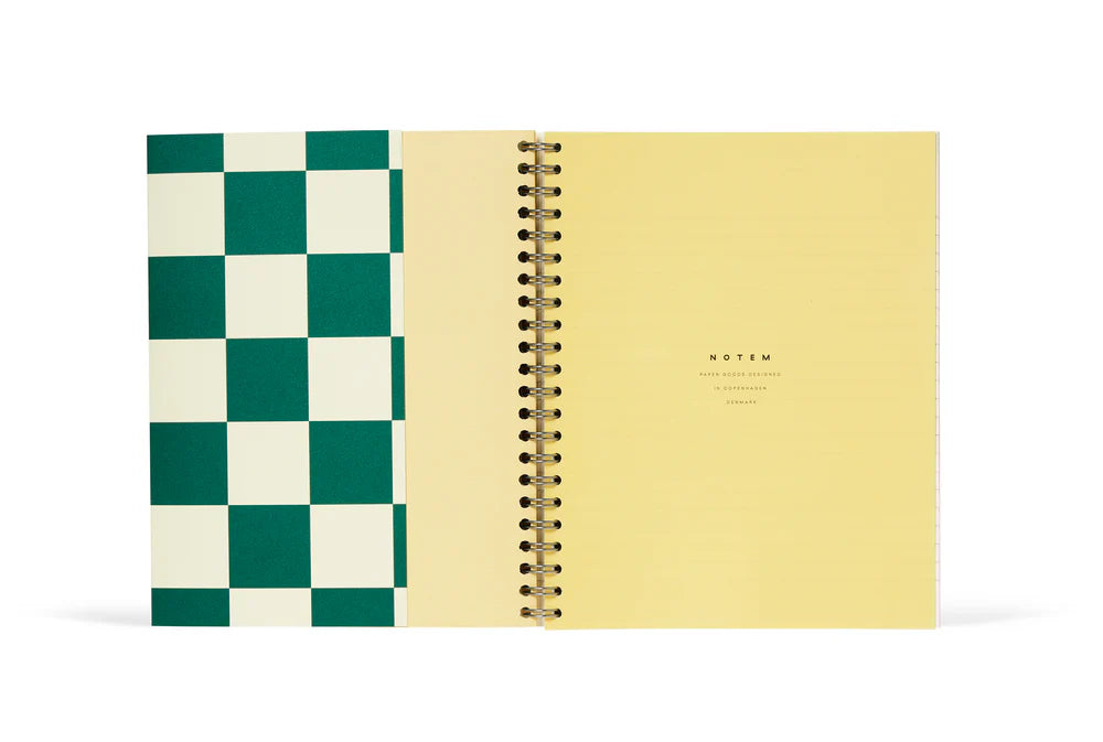 Notem Studio NELA Medium Wirebound Notebook - Soft Cover & Ruled Pages - Lifestory