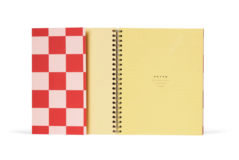 Notem Studio NELA Medium Wirebound Notebook - Soft Cover & Ruled Pages - Lifestory