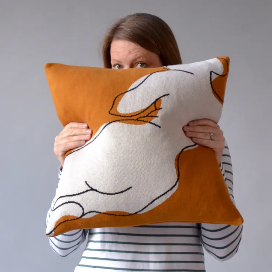 Nude I Cushion | Black | Cotton & Duck Feather | by Sophie Home - Lifestory - Sophie Home