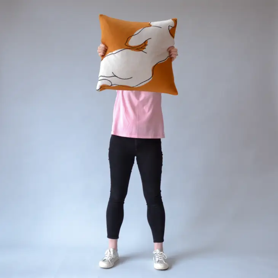 Nude I Cushion | Black | Cotton & Duck Feather | by Sophie Home - Lifestory - Sophie Home