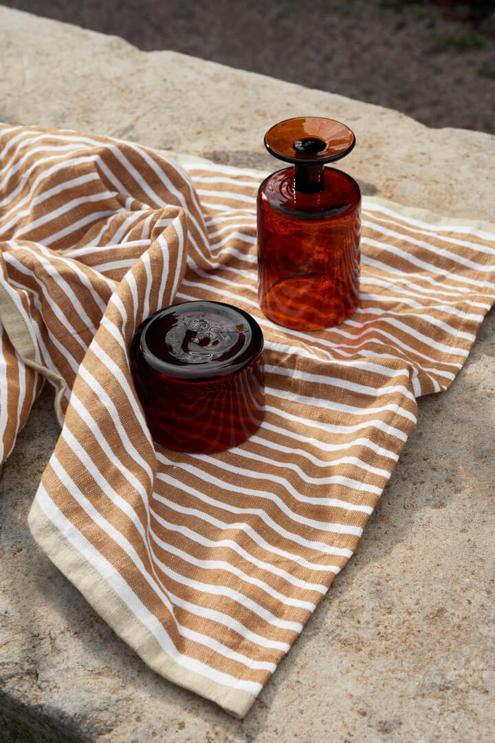 Oli Water Glass - Low | Amber Glass | by ferm Living - Lifestory - ferm LIVING