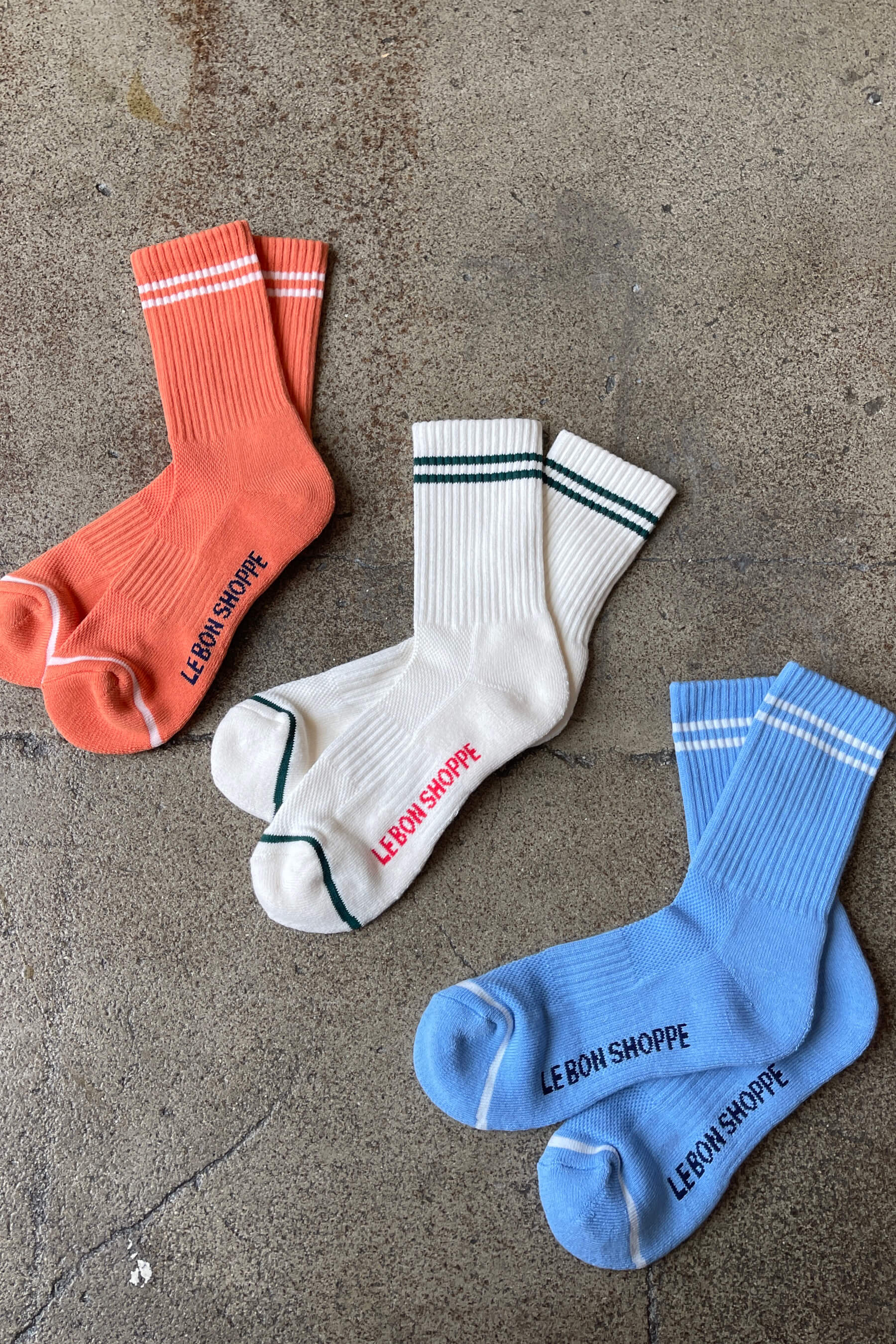 Boyfriend Socks | Parchment | by Le Bon Shoppe - Lifestory