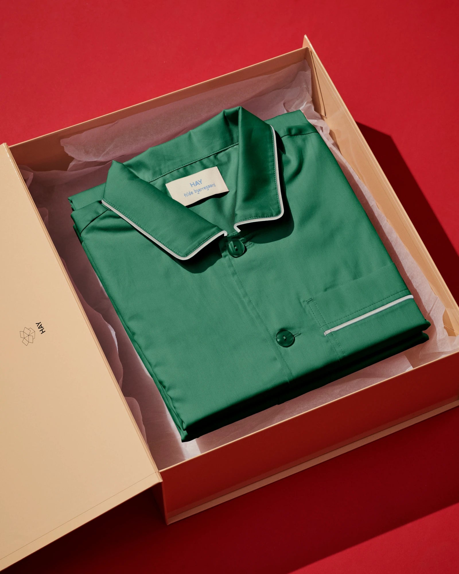 HAY Outline Short Sleeve Pyjama Shirt - Unisex - Lifestory