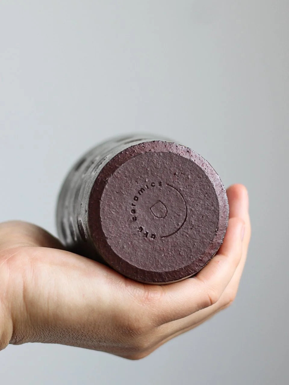 Patterned Beaker Mug in Dots | Hand Thrown | by Aku Ceramics - Lifestory