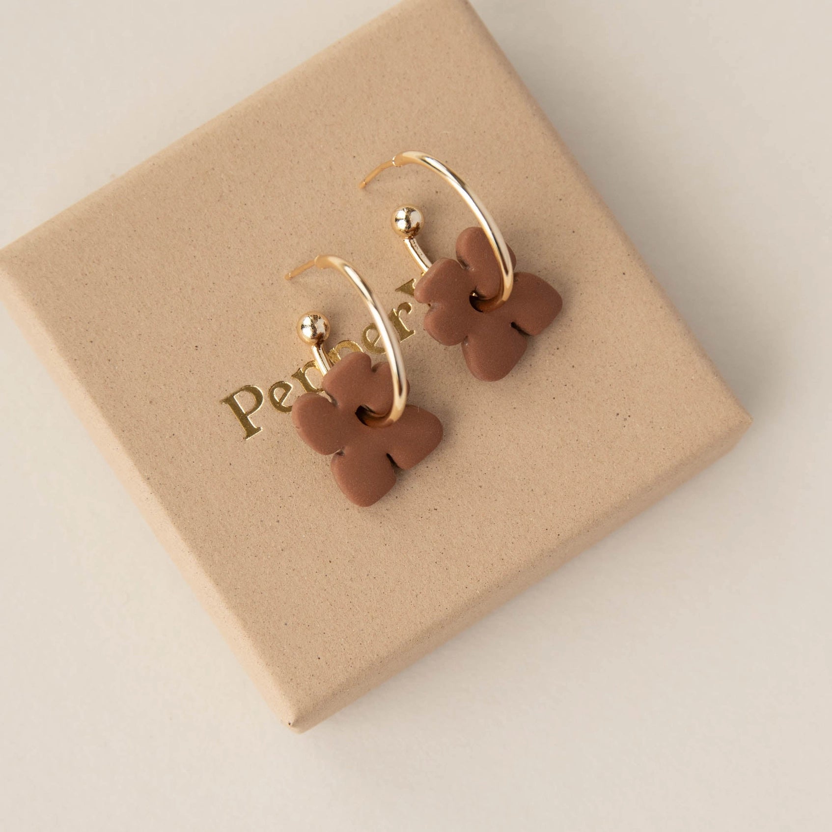 Pepper You Blob Bloom Charm Hoop Earrings - Lifestory