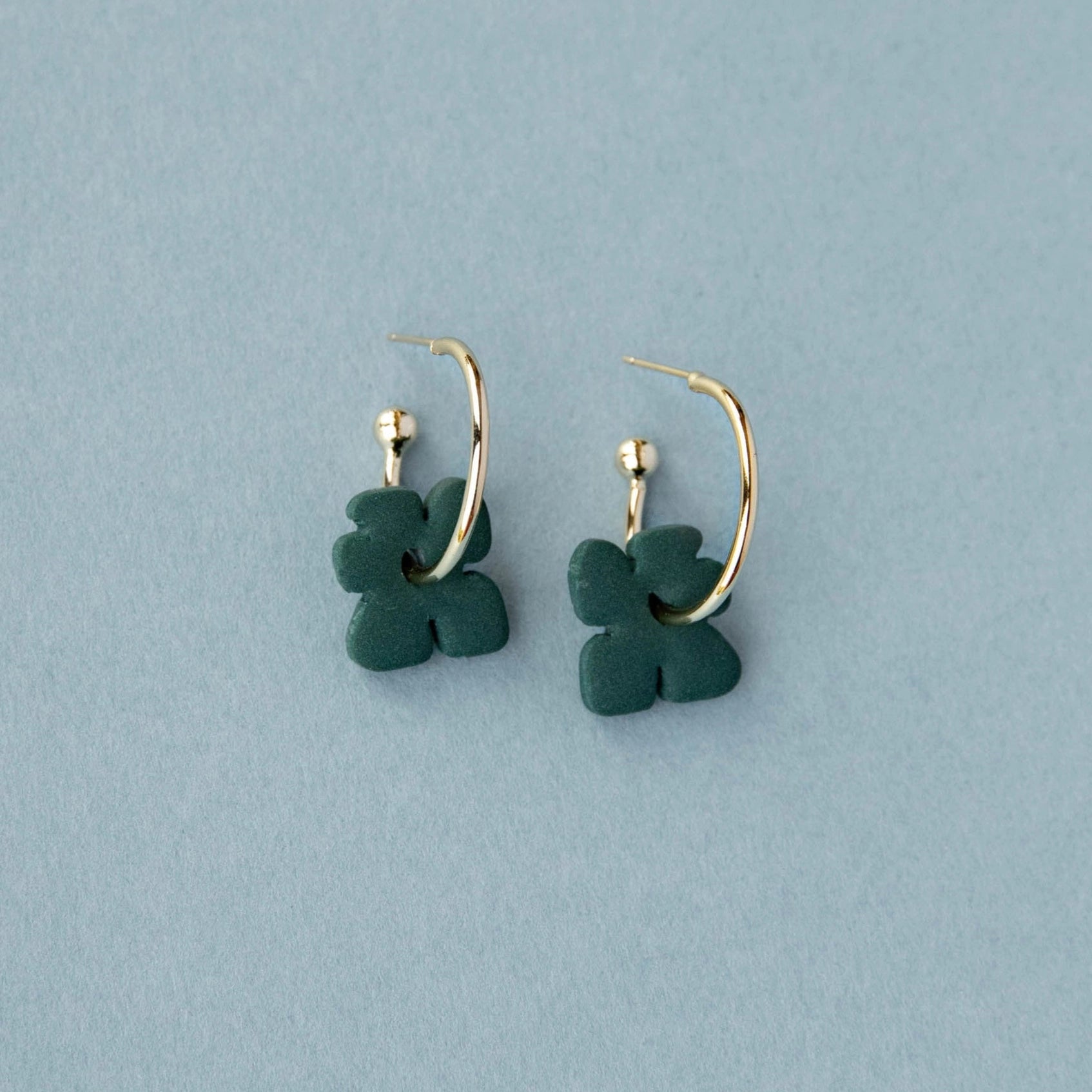 Pepper You Blob Bloom Charm Hoop Earrings - Lifestory