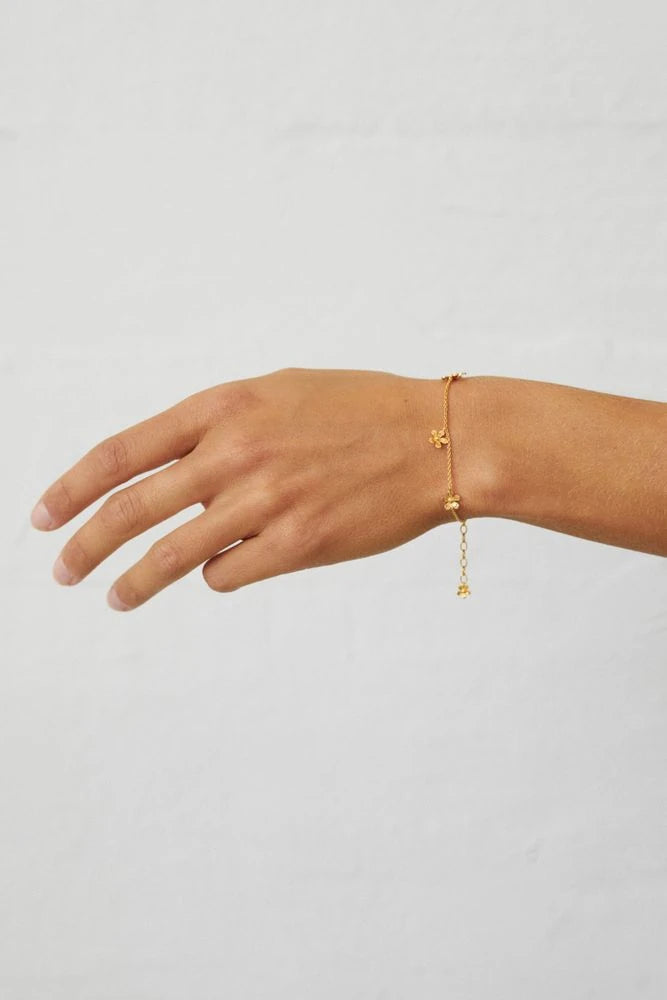 Wild Poppy Bracelet in Silver and Gold-Plated Silver by Pernille Corydon - Lifestory