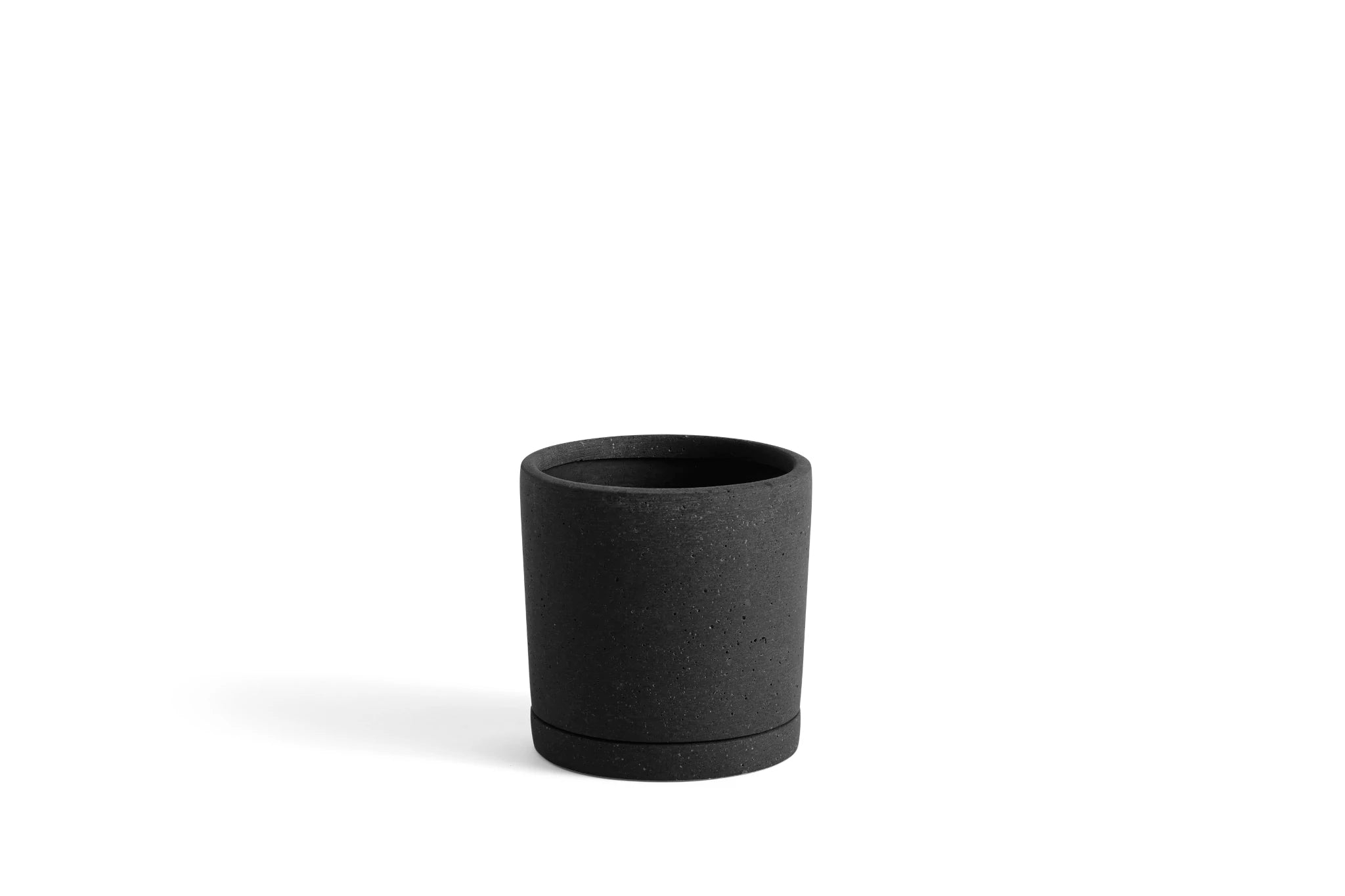 Plant Pot with Saucer - Medium | Black | by HAY - Lifestory