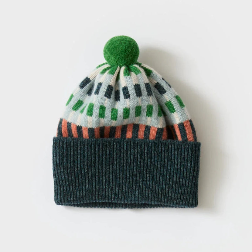 Pom Hat 'Harbour' in Ink + Rosehip by Hilary Grant | Lifestory