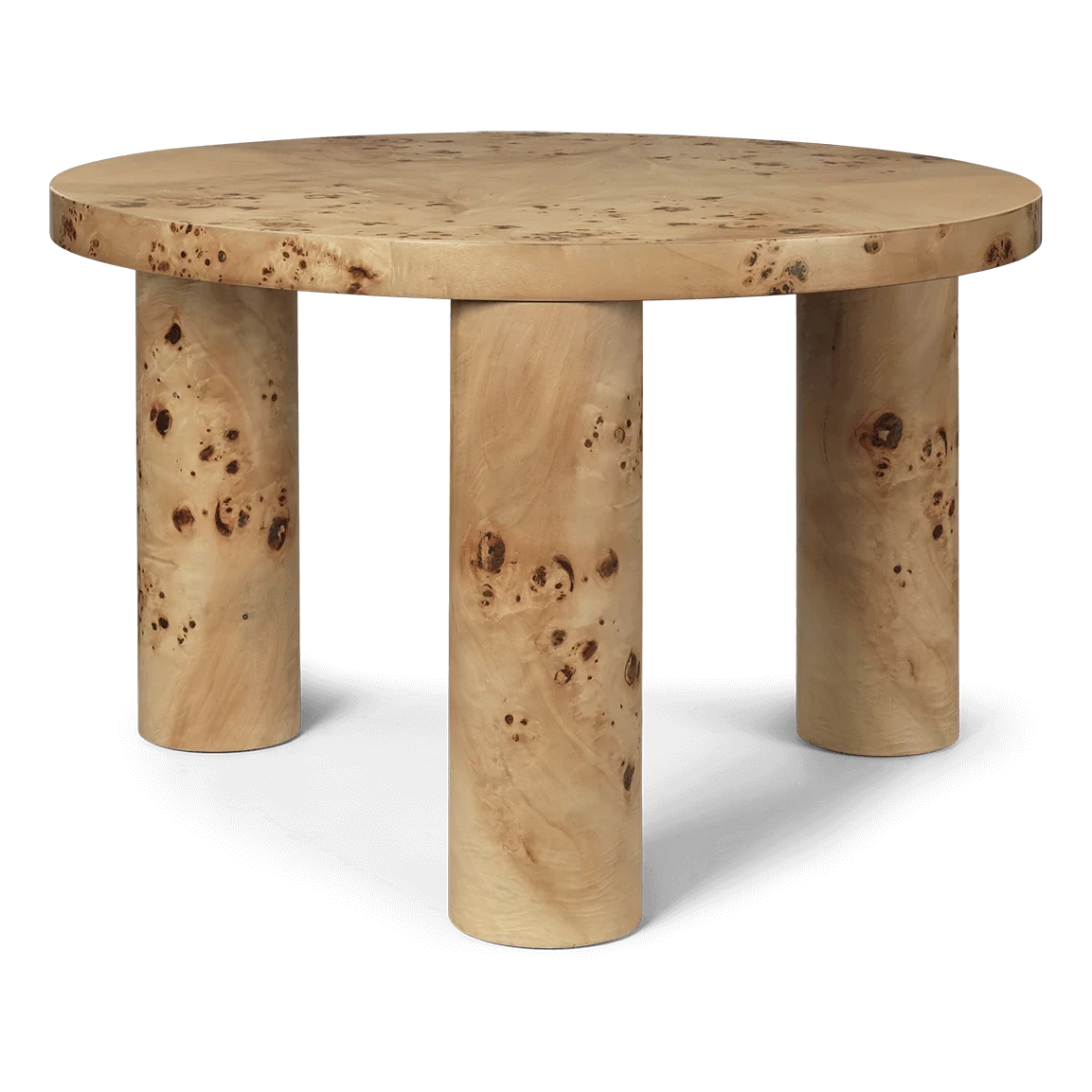 Post coffee table | Small | Poplar Veneer by ferm Living - Lifestory