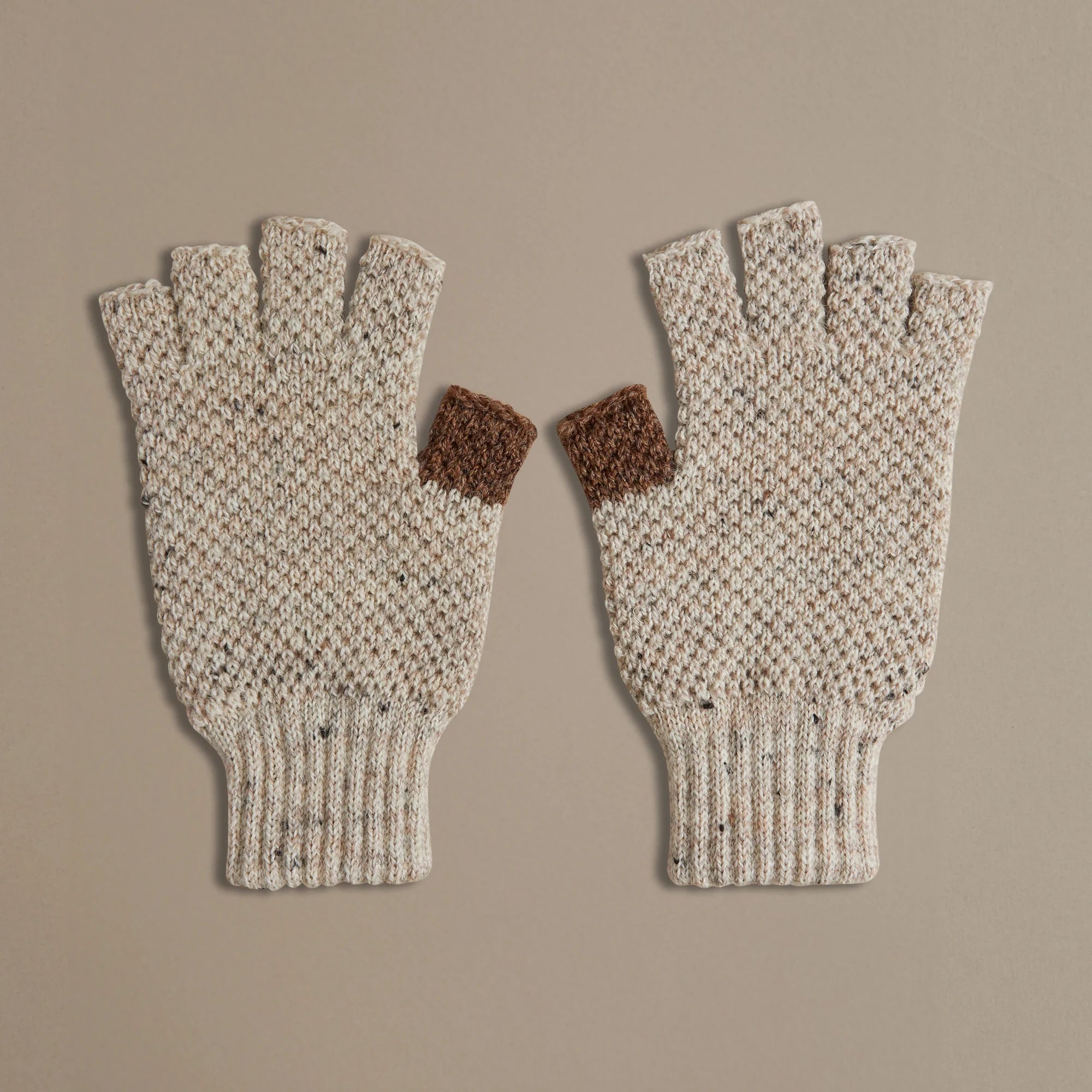 ROVE Knitwear British Wool Fingerless Gloves - UK Made - Lifestory