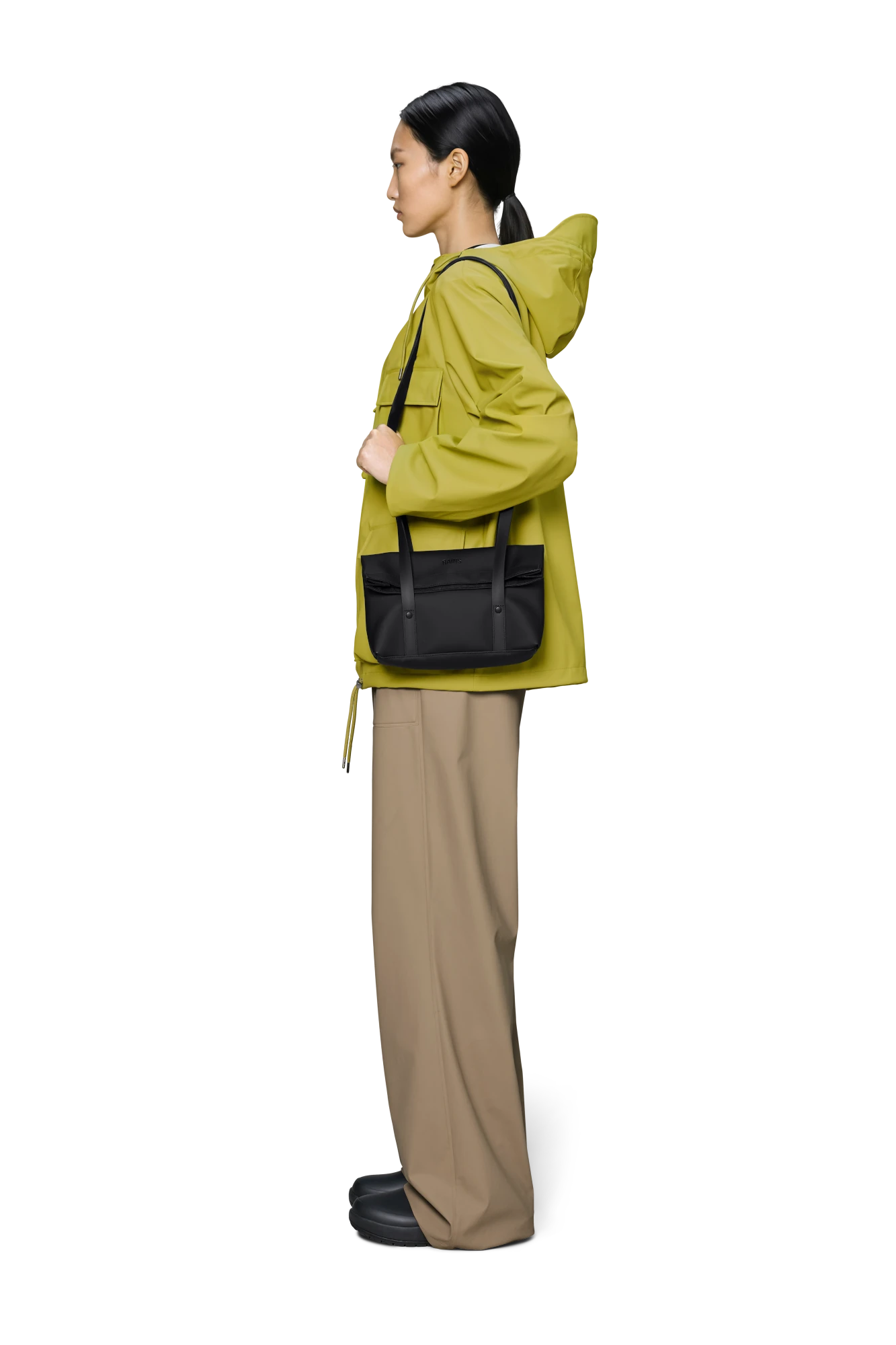 Rains 2 Strap Crossbody Bag in Black | Lifestory
