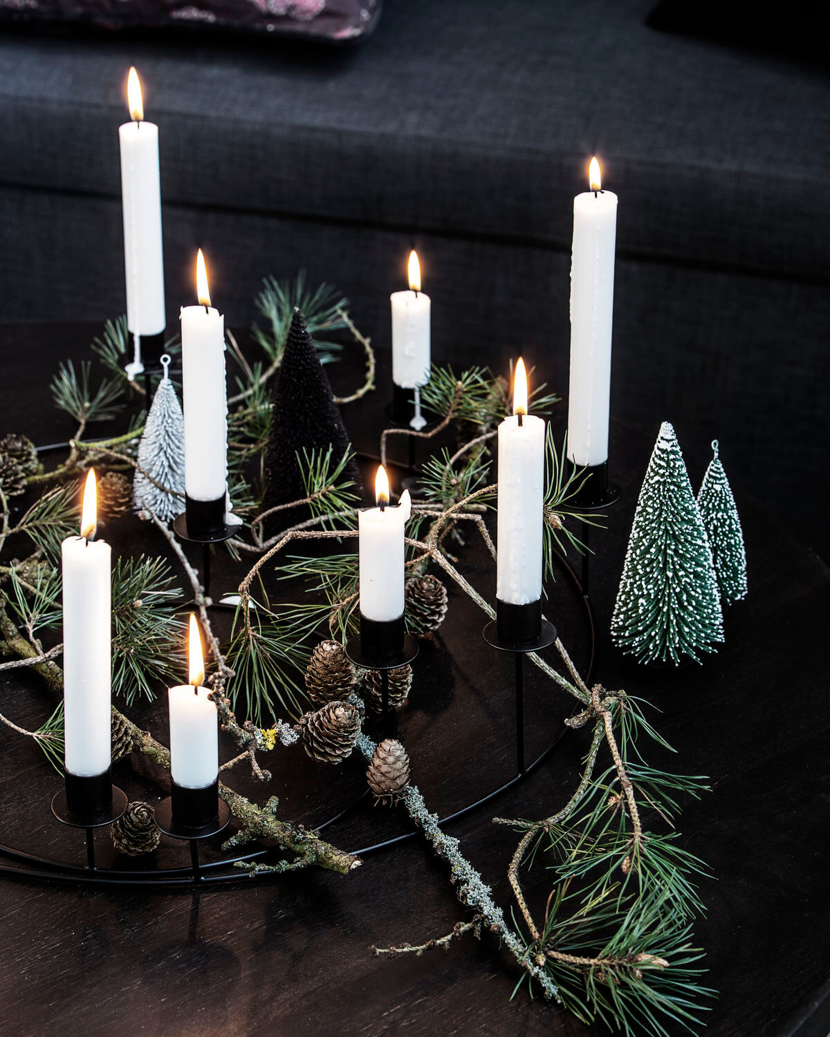 Ring Candle Holder | Black Iron | by House Doctor - Lifestory