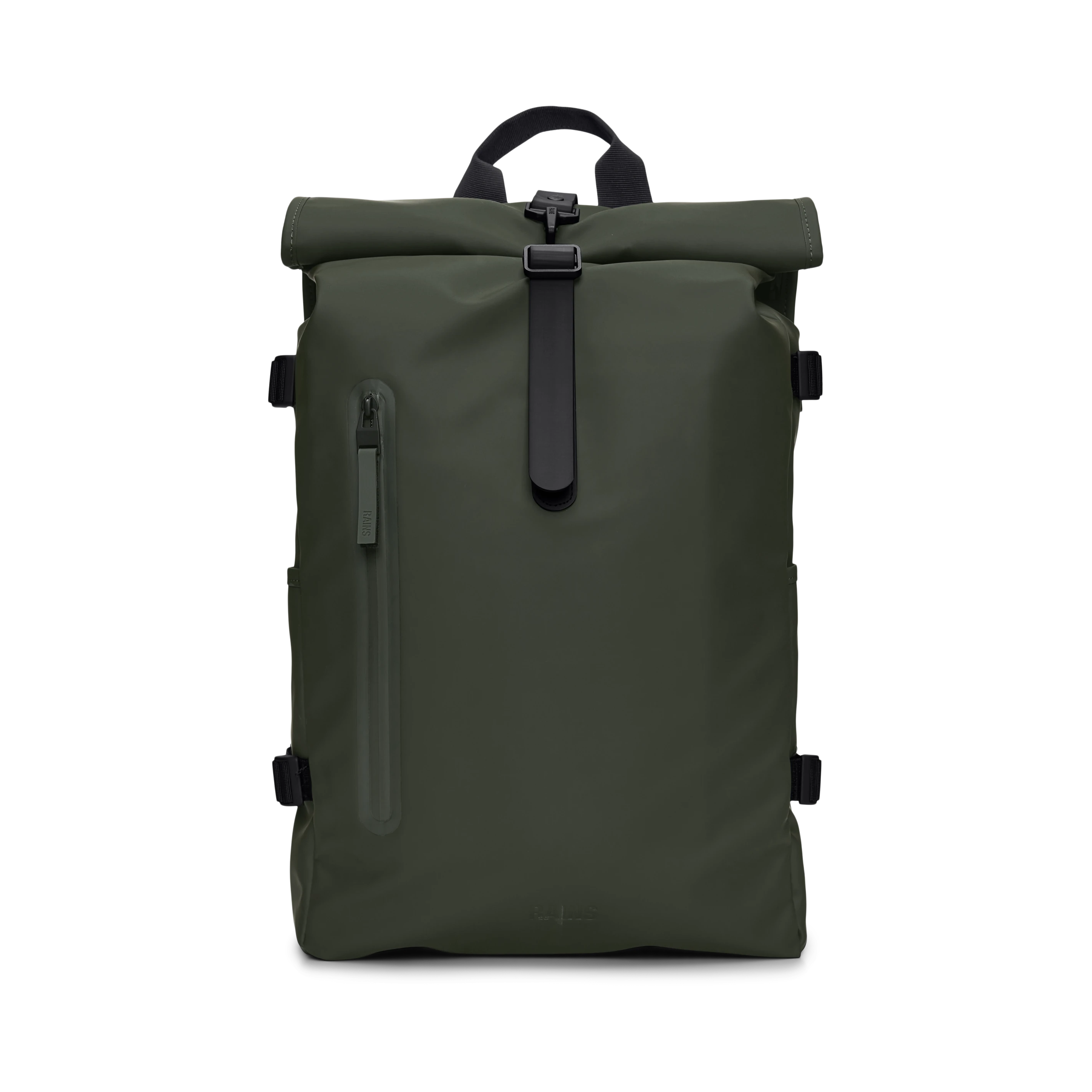 Rains Rolltop Rucksack Large in Green | Lifestory