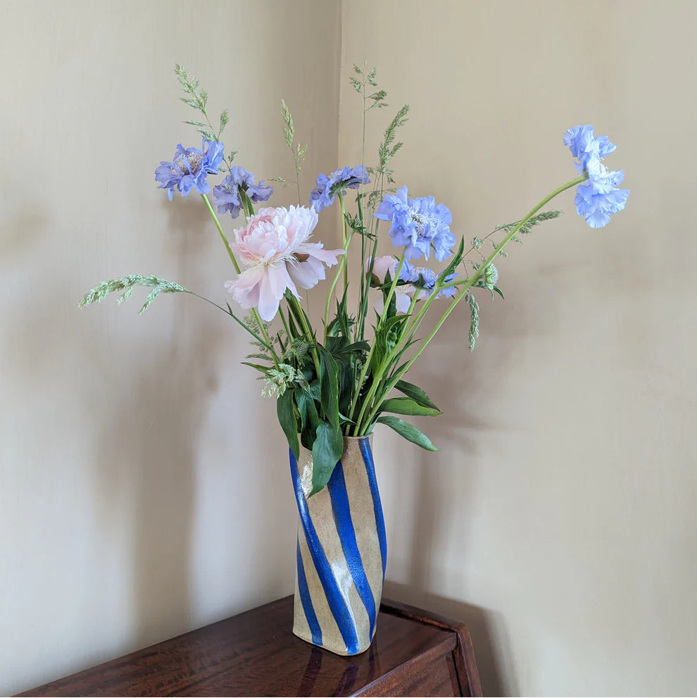 Rosie Gore Stripe Twist Vase in Various Colours