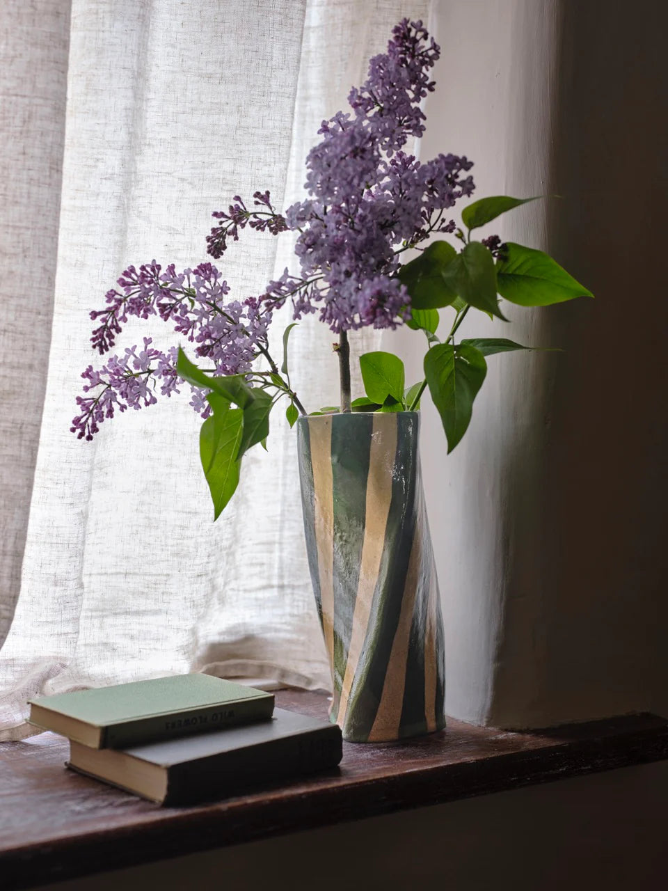 Rosie Gore Stripe Twist Vase in Various Colours