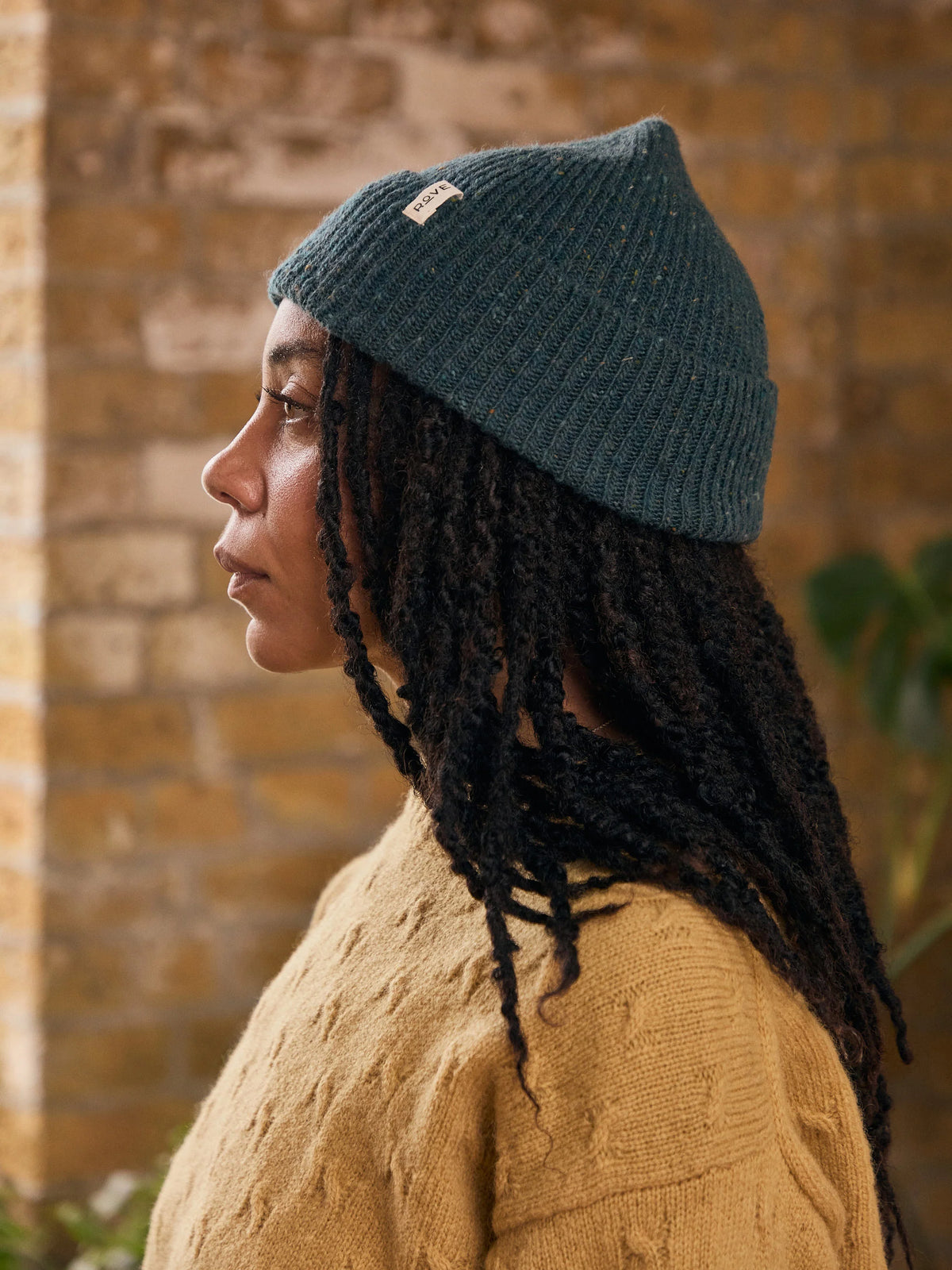 ROVE Knitwear Unisex Merino Rib Donegal Beanie - UK Made