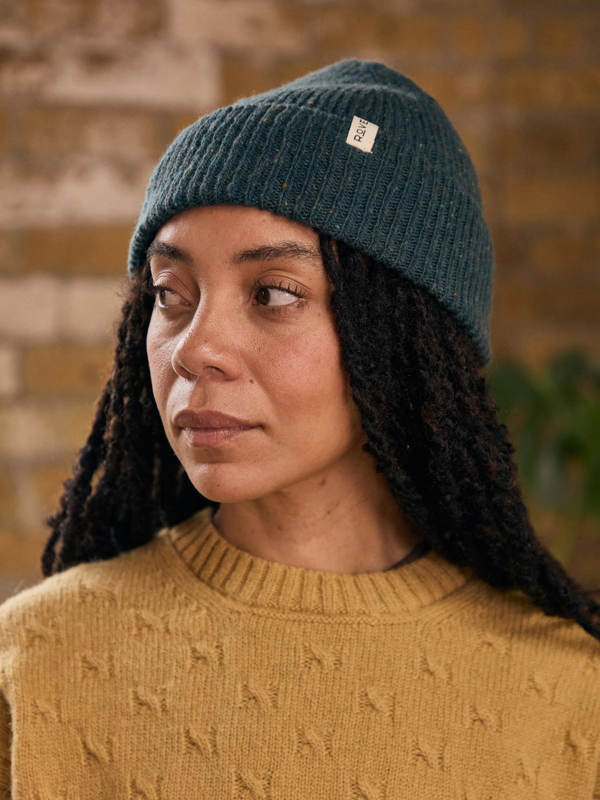 ROVE Knitwear Unisex Merino Rib Donegal Beanie - UK Made