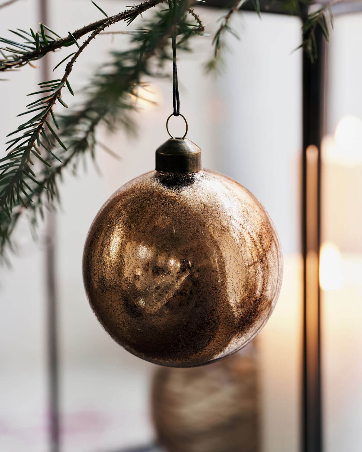 Runy Ornament - Pair | Amber | Glass | by House Doctor - Lifestory