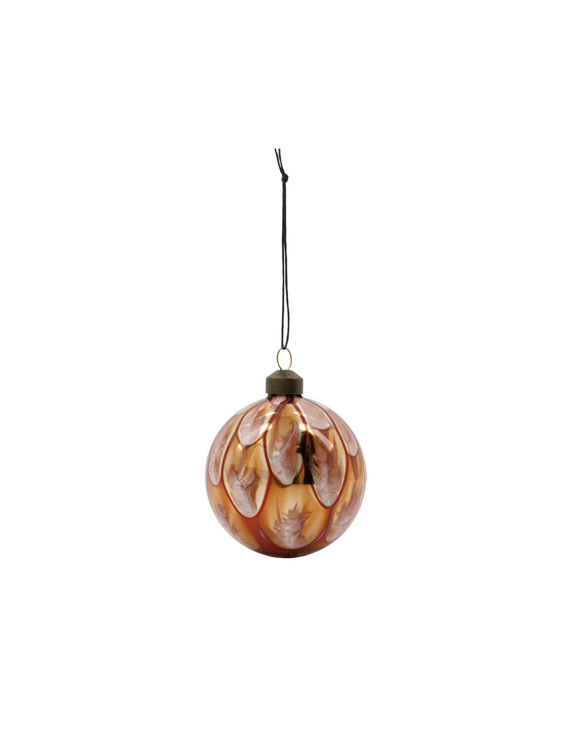 Runy Ornament - Pair | Amber | Glass | by House Doctor - Lifestory
