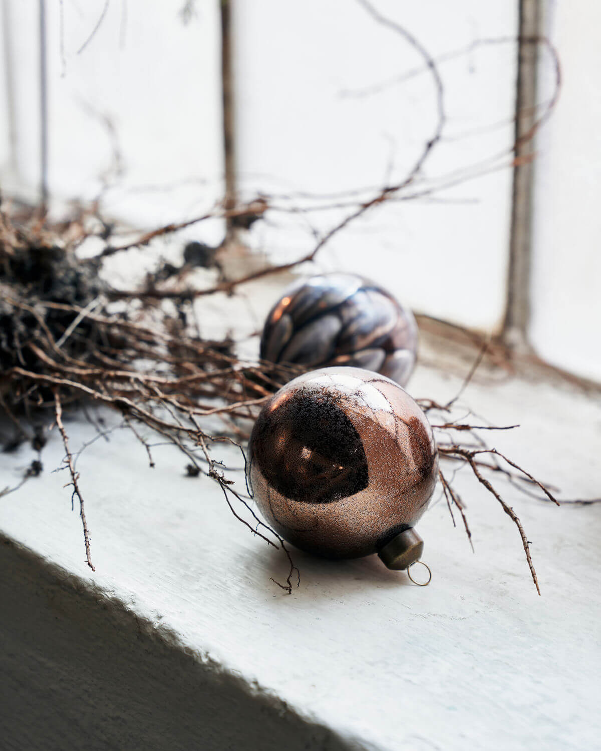Runy Ornament - Pair | Brown | Glass | by House Doctor - Lifestory