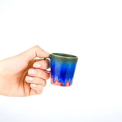 Porcelain Double Espresso Cup in Various Glazes by SGW Lab - Lifestory