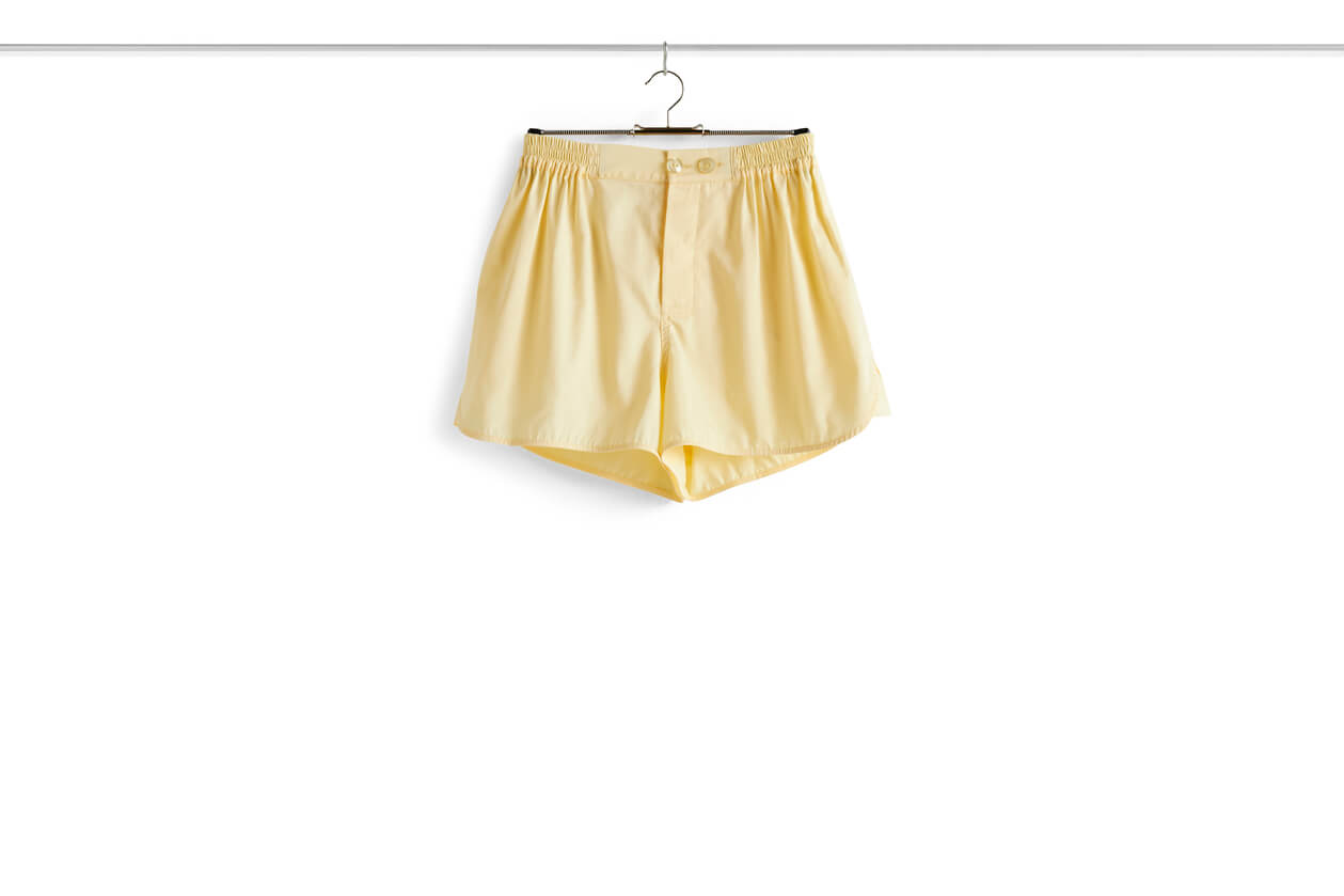 Outline Pyjama Shorts - Unisex | Soft Yellow | by HAY - Lifestory